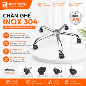 Combo phụ kiện ghế xoay [Bánh xe ghế, chân ghế, piston/ben hơi ghế, bệ đỡ