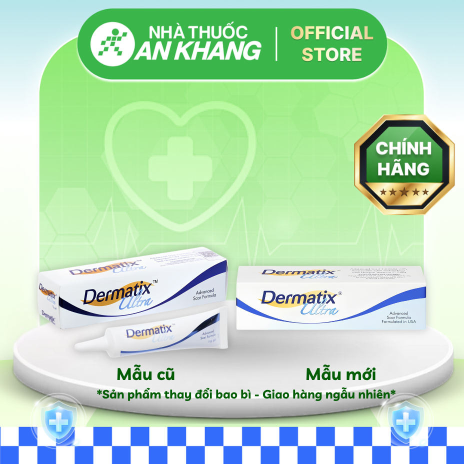 Gel Dermatix Ultra hỗ trợ giảm sẹo, giảm đau ngứa tuýp 15g [Nhà Thuốc An Khang - Chính Hãng 100%]