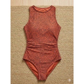 Bộ đồ bơi-bikini liền thân kín đáo tôn dáng chất thun bơi cao cấp, có đệm ngực, màu nâu hàng VNXK