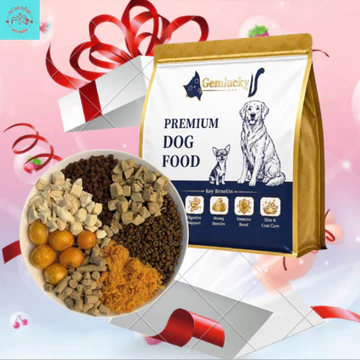 Thức Ăn Cho Chó Mix Topping Gemlucky - Hạt Tăng Cân Cho Chó Kén Ăn - Hạt Cho Chó Túi 1Kg