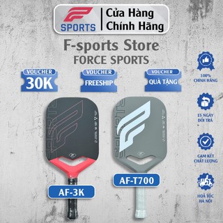 (HOẢ TỐC HN) Vợt Pickleball F-Sports Air Force – Raw T700 / 3K Carbon Ép Nhiệt – Nhám Tự Nhiên, Đánh Êm, Tạo Xoáy Tốt