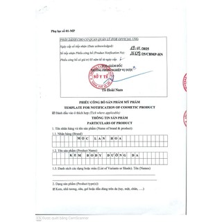 KEM BODY DƯỠNG DA MỘC LAN HOA - Dưỡng Ẩm, Hỗ Trợ Làm Đều Màu Da