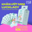 Combo 3 gói khăn ướt mini 10 tờ Luck Lady