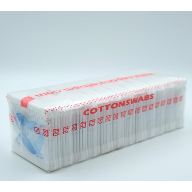 Combo 48 gói tăm bông YUMY zipper 100 que 2 đầu đa năng bông mềm không xơ vệ sinh an toàn (TB01-024)