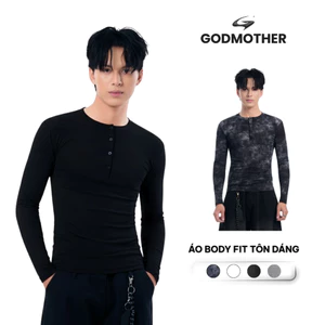 Áo Thun Body Fit Unisex GODMOTHER 2026 Cổ Tròn Form Vừa Vặn Thoải Mái