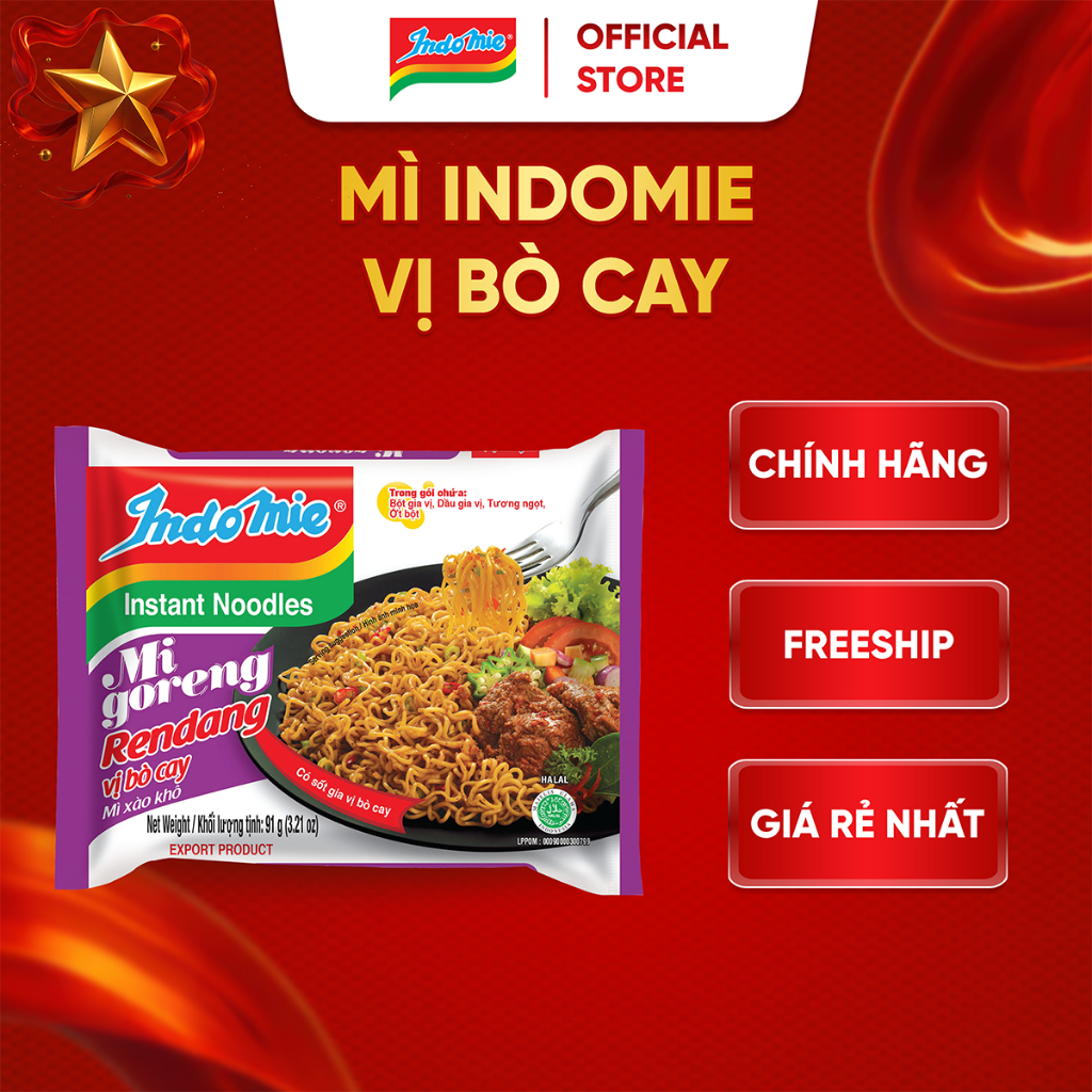 [LS- Voucher 30%] Mì trộn Indomie đủ vị- Thùng 40 gói