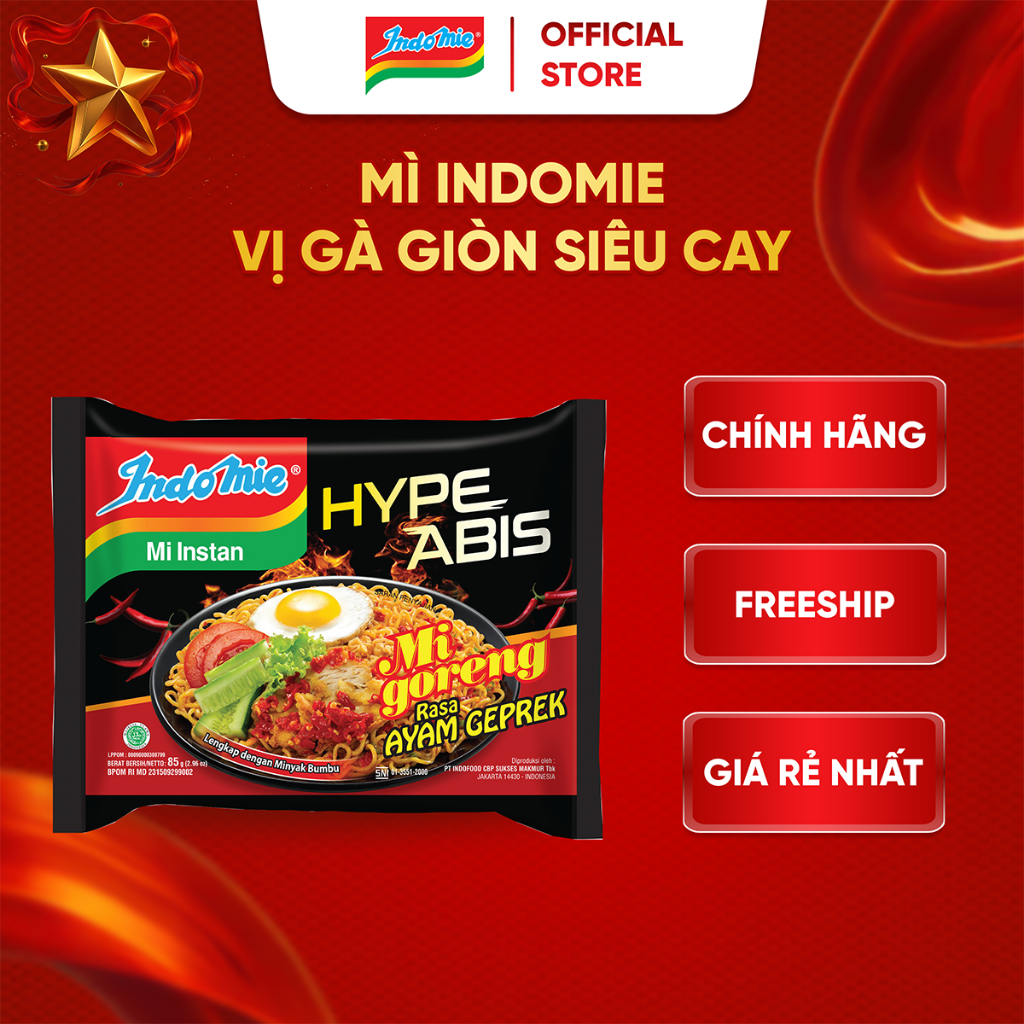 [LS- Voucher 30%] Mì trộn Indomie đủ vị- Thùng 40 gói
