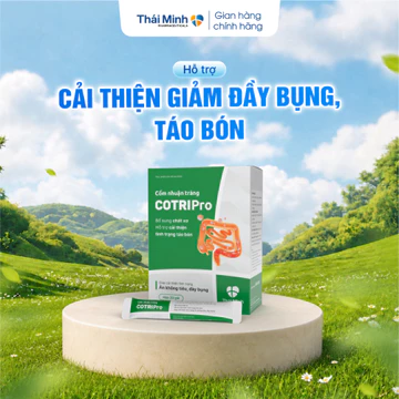 Cốm Nhuận Tràng CotriPro Thái Minh - Hỗ Trợ Giảm Tình Trạng Táo Bón, Nhuận Tràng - Hộp 20 gói