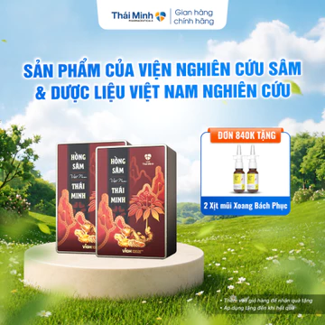 Hồng Sâm Việt Nam Thái Minh - Hộp 14 gói - Hồng Sâm Lai Châu Hữu Cơ