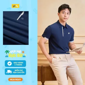 Áo Polo Nam YODY Thể Thao Waffle Phối Nẹp MAPO26A017
