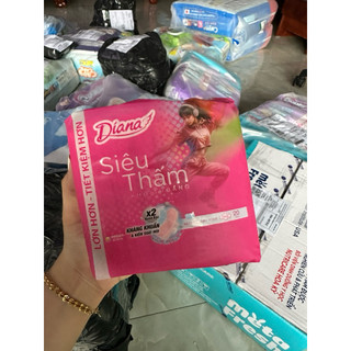 Băng Vệ Sinh Diana Siêu Thấm Siêu Mỏng Cánh 23cm Gói 20 Miếng
