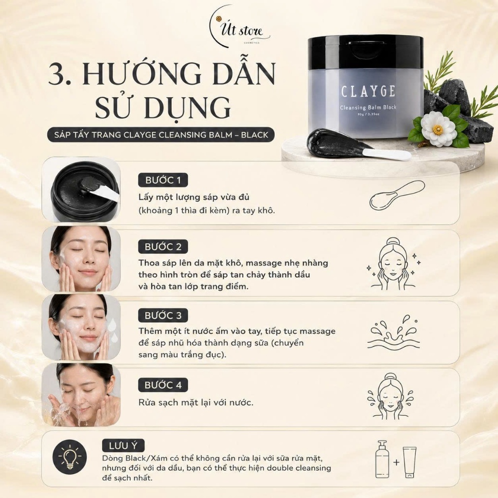 Sáp Tẩy Trang CLAYGE Cleansing Balm Nhật Bản 95g