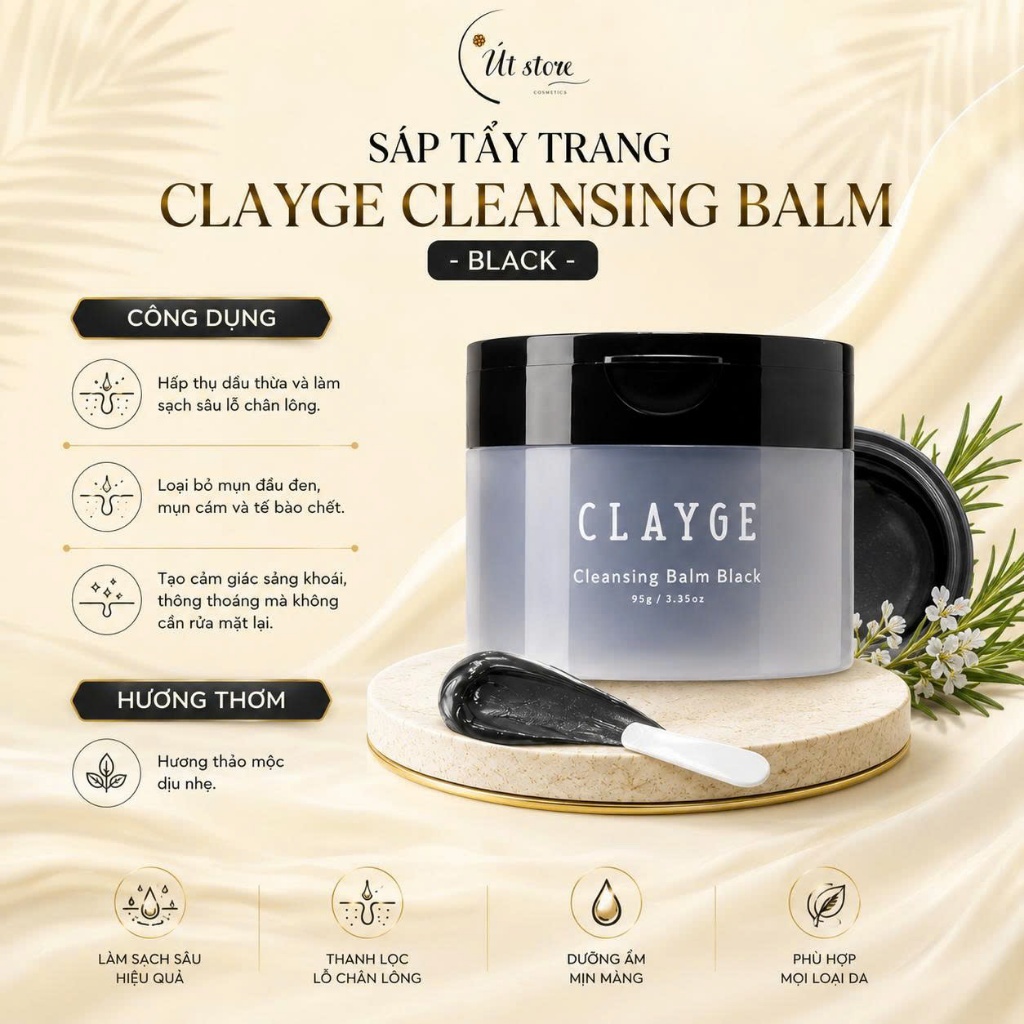 Sáp Tẩy Trang CLAYGE Cleansing Balm Nhật Bản 95g