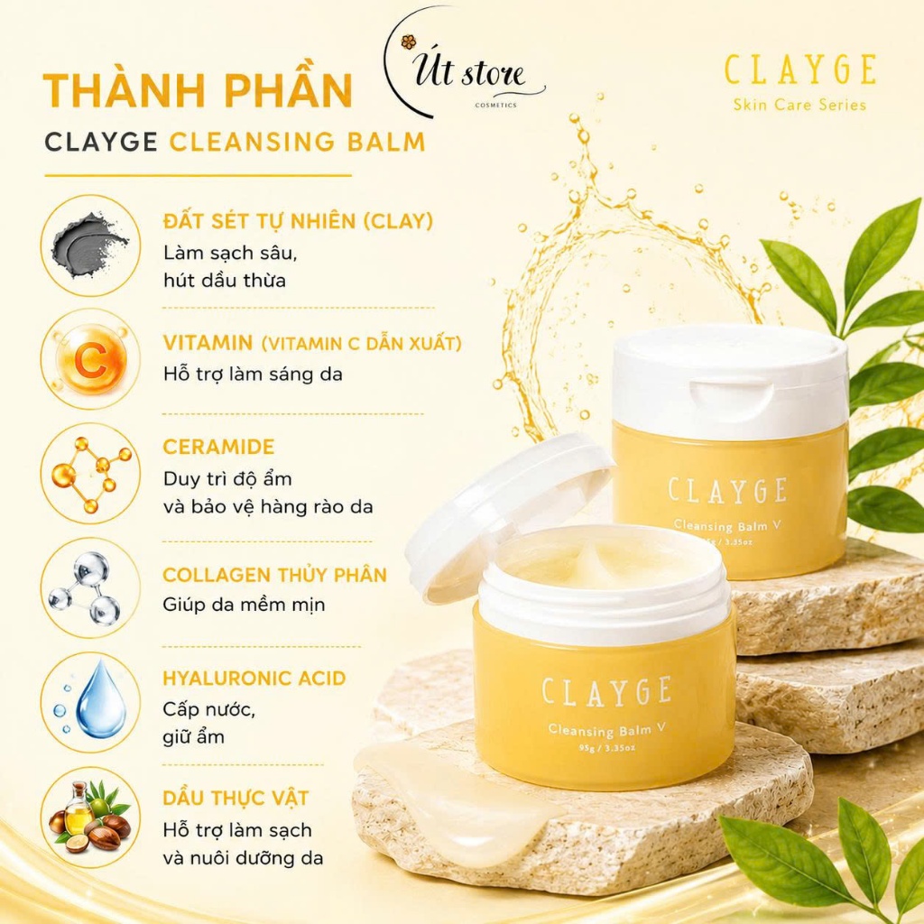 Sáp Tẩy Trang CLAYGE Cleansing Balm Nhật Bản 95g