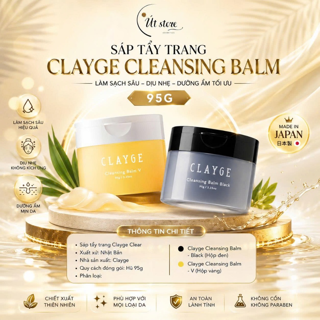 Sáp Tẩy Trang CLAYGE Cleansing Balm Nhật Bản 95g