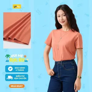 Áo thun t-shirt nữ cotton YODY form regular thoáng mát WCTS26S007