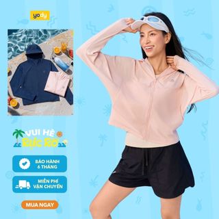 [COOLER & CLOSER] Áo khoác chống nắng nữ YODY chạm mát cơ thể thông thoáng - thấm hút mồ hôi WCSJ26A003