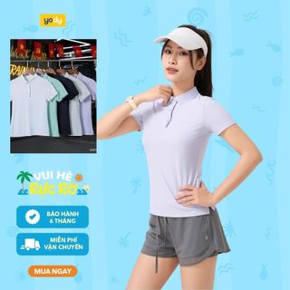 Áo polo nữ airycool YODY co giãn thiết kế thể thao cao cấp thoải mái WAPO25S027