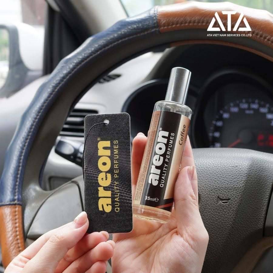 Nước Hoa Ô Tô AREON Car Coffee 35ml Nhập Khẩu Bulgaria- Hương Cà Phê Thơm Lâu, Phụ Kiện Ô Tô Cao Cấp