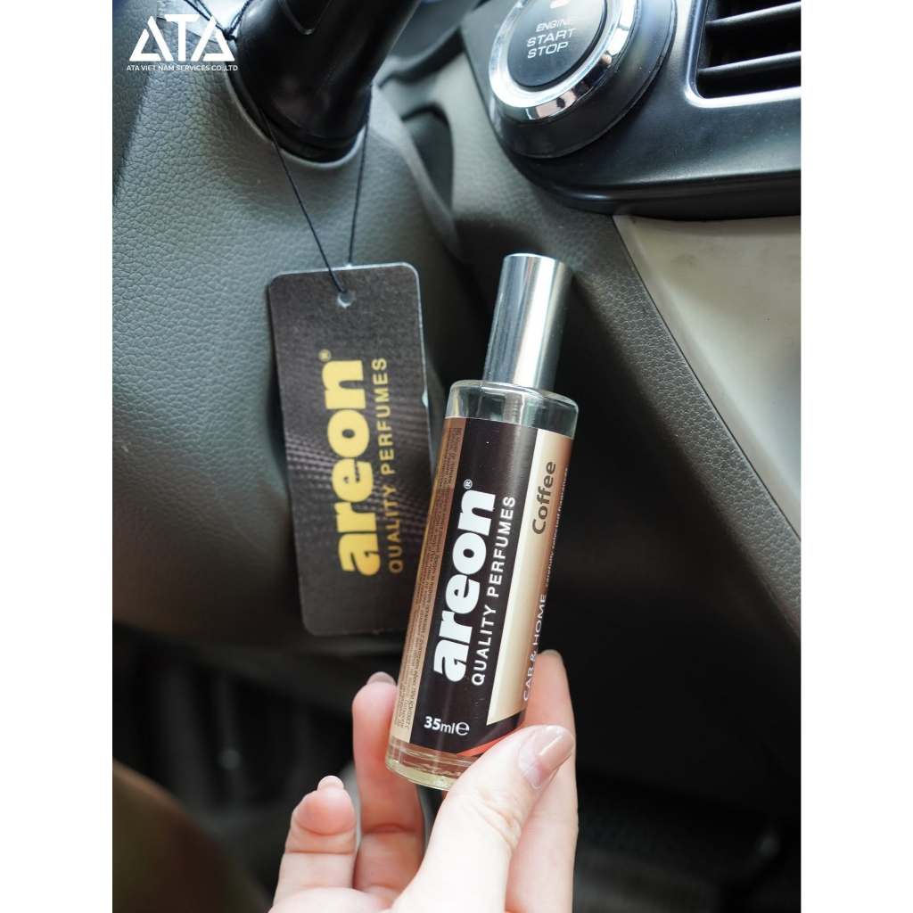 Nước Hoa Ô Tô AREON Car Coffee 35ml Nhập Khẩu Bulgaria- Hương Cà Phê Thơm Lâu, Phụ Kiện Ô Tô Cao Cấp