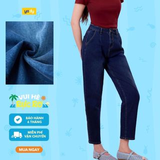 [BST Comfort Me-We] Quần jean nữ baggy cạp liền co giãn YODY lưng cao tốt siêu tôn dáng WCJE26A002