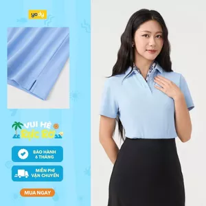 Áo polo nữ YODY cổ ép có xẻ tà thoáng mát, mềm mại WCPO26A014
