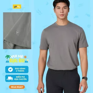 Áo thun nam cổ tròn YODY form regular In Logo MCTS26S058