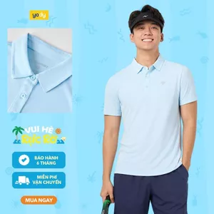 Áo polo nam YODY Recycle thể thao năng động co giãn mát lạnh MAPO26A036