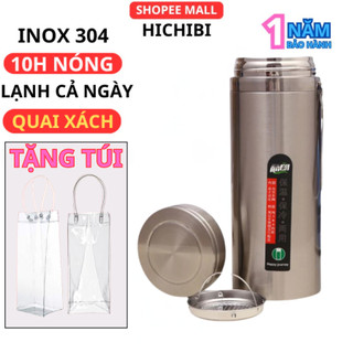 Bình giữ nhiệt 1500ml inox 304 có khay lọc trà và dây xách, bình nước inox giữ nhiệt cao cấp