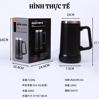 Cốc giữ nhiệt chuyên dụng Germany Inox 304 2 lớp cách nhiệt có nắp đậy dung tích 720ml