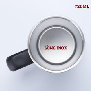 Cốc giữ nhiệt chuyên dụng Germany Inox 304 2 lớp cách nhiệt có nắp đậy dung tích 720ml