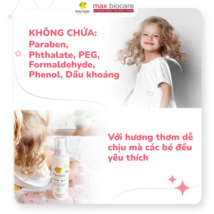 Dầu dưỡng tóc Little Étoile Baby Care Úc đa năng 4 trong 1 cho bé