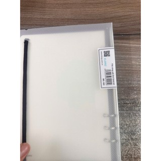 Sổ 6 còng dot grid chấm bi khổ A5 mã 995, giấy dày 120gsm, 100 trang, bìa nhựa trong suốt dùng ghi chép và bullet journa