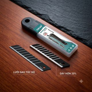 lưỡi dao rọc giấy tocdo dầy hơn 20% 0.6mm dùng cho thợ chuyên nghiệp