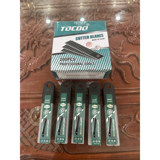 lưỡi dao rọc giấy tocdo dầy hơn 20% 0.6mm dùng cho thợ chuyên nghiệp