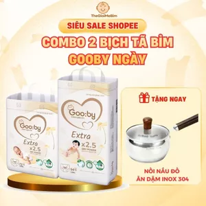 Combo 2 Bịch Tã/Bỉm Dán Quần Gooby Ngày Siêu Mỏng Nhẹ, Đủ Size Cho Bé
