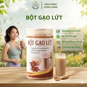 Bột Gạo Lứt Đỏ Huyết Rồng Hũ 500g - Giàu Chất Xơ, Tốt Cho Tim Mạch Và Đường Huyết