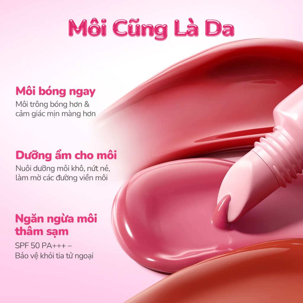 [MUA 2 TẶNG 1] Combo 2 Son Dưỡng Hyaluberry The Originote 3 in 1 Dưỡng Môi Chống Nắng Không Dính Siêu Mịn Môi Son Bóng