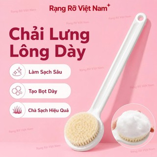 Bàn Chải Tắm Cán Dài Lông Mềm Hàng Loại 1 Cao Cấp Không Gây Kích Ứng Da - Bàn Chải Tắm Tẩy Da Chết Nhẹ Nhàng Loại 1