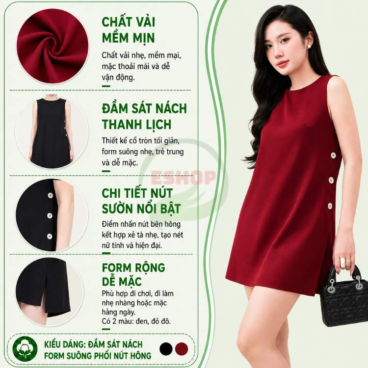 Set Đồ Nữ Bigsize ESHOP Sang Đẹp - Áo Kiểu Form Dài Giấu Quần Xẻ Lai, Quần Short Lưng Sau Thun A408