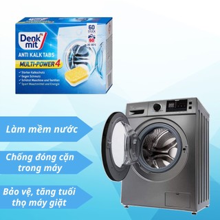 Viên Tẩy Lồng Máy Giặt Denkmit Đức Khử Mùi Hôi Cặn Bẩn Lâu Ngày, Sạch Lồng Giặt, Nhập Khẩu EU, An Toàn Cho Sợi Vải