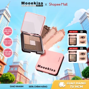 Bảng phấn mắt 5 màu Mooekiss Tone màu đất Lì Thiết kế từ tính Dành cho người mới bắt đầu 5-color 8.5g