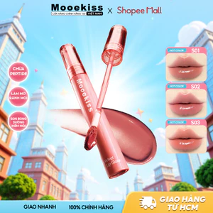Son Tint Bóng Mooekiss Dạng Lỏng Tạo Hiệu Ứng Môi Căng Bóng Ngậm Nước Lâu Trôi 12 Tiếng