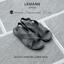BS04.2 - Dép Sandal quai chéo da bò LEMANS, đế cao su có mùi thơm, thiết kế quai điều chỉnh trẻ trung, BH 06 tháng