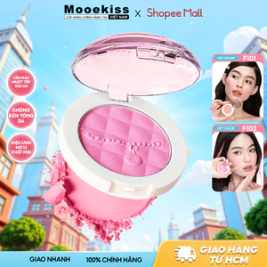 Phấn má hồng Mooekiss phấn má hồng Chất matte tôn màu sáng Bột mịn F101 4.3g