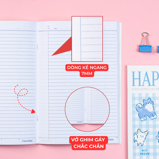 [TẶNG NHÃN VỞ] Combo 5/10 Vở Kẻ Ngang 80/120/ 200 Trang CLASSMATE-MONDEZ Bìa Dày Chống Nước Giấy 60gsm Cho Học Sinh
