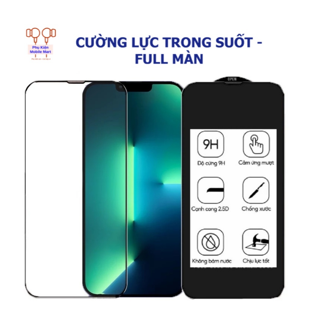 Kính Cường Lực iPhone 3D Chống Trầy Xước 9H – Full Màn, Dán Dễ