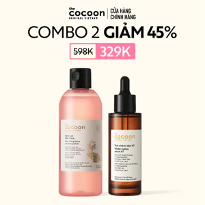 Combo Tinh chất bí đao N7 70ml + Nước sen Hậu Giang Cocoon 310ml