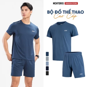 Bộ Đồ Nam Cổ Tròn Mentoris, Bộ Thể Thao Nam Chất Liệu thun thông hơi Thấm Hút Mồ Hôi MBT01