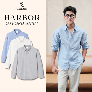 Áo Sơ Mi Nam Oxford SSSTUTTER Harbor Oxford Shirt Dài Tay Form Relaxed Giữ Form Tốt Dễ Phối Đồ